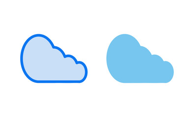 Cloud icon vector illustration. cloud sign and symbol