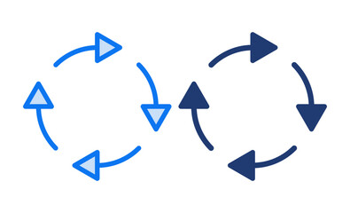 Refresh icon vector illustration. Reload sign and symbol. Update icon.