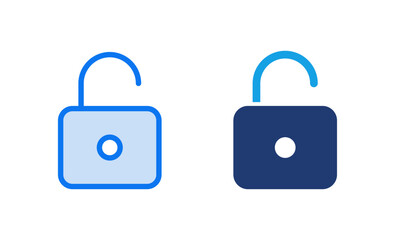 Unlock icon vector illustration. Unlock sign and symbol. unlocked padlock icon