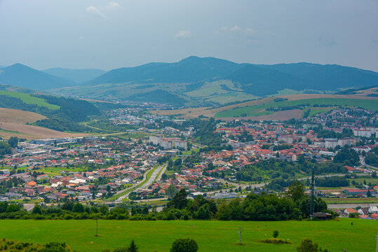 Panorama view of Stara Lubovna in Slovakia