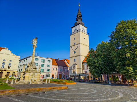 View of city tower in Trnava, Slovakia