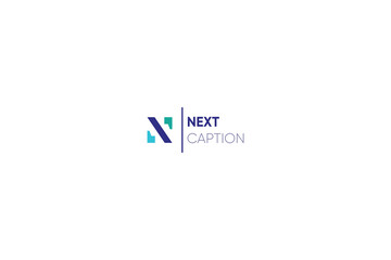 Letter N creative simple and minimal comma logo design 