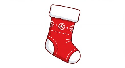 Christmas stocking design illustration