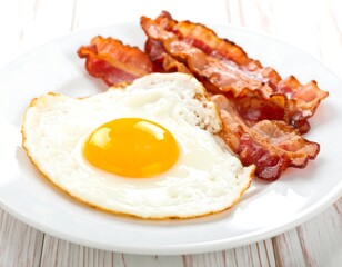 Fried egg and bacon breakfast (3)