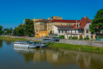 Obraz premium Riverside of Vah in Piestany, Slovakia