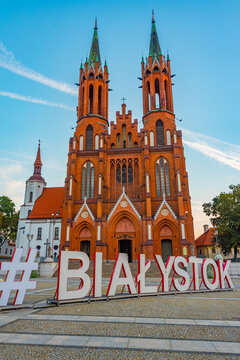 Sunrise view of Cathedral Basilica of the Assumption of the Bles