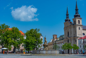 Fototapeta premium Church of Saint Ignatius of Loyola church in Jihlava Czech repub