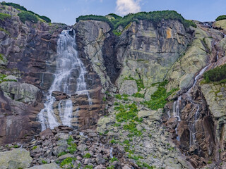 Skok waterfall in high Tatras national park in Slovakia © dudlajzov