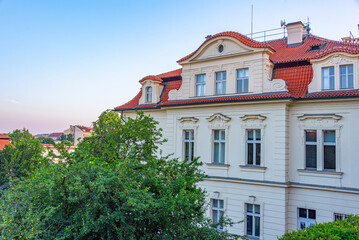 Old houses at Hradcany part of Prague, Czech republic