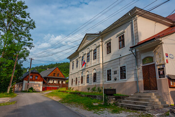 Old houses in Spania Dolina in Slovakia