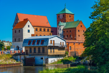 Obraz premium Summer day at Darlowo castle - Castle of the Dukes of Pomerania