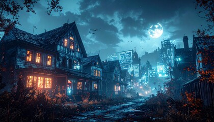 Haunted AI Halloween Town