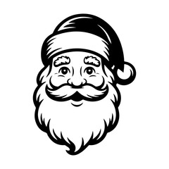 Santa Clause. Vector Design Isolated on White Background