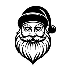 Santa Clause. Vector Design Isolated on White Background