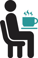 Coffee Break Room Pictogram