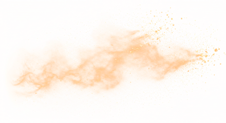 Abstract Peach and Gold Powder Explosion Swirling Texture.