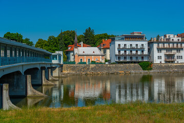 Obraz premium Colonnade bridge in Slovakian town Piestany
