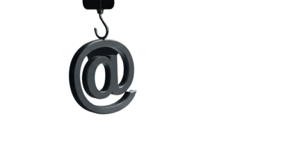 Feeling hooked A stark symbol dangles ominously a stark reminder of digital dependency and risks