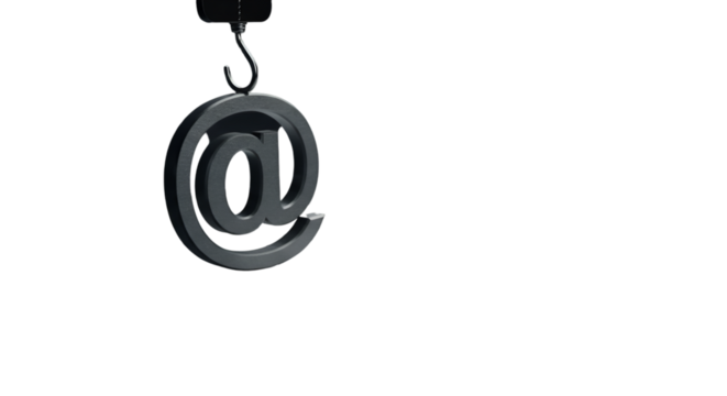 Feeling hooked A stark symbol dangles ominously a stark reminder of digital dependency and risks