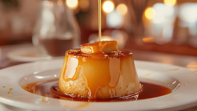 caramel pudding mockup 4K Videos