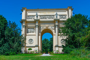 Fototapeta premium Rendezvous temple at Lednice-Valtice complex in Czech republic