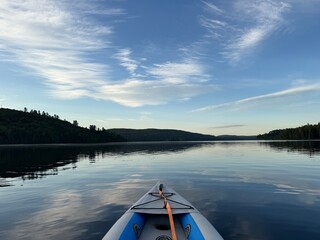 Summer morning in Mastigouche Wildlife Reserve, Quebec, Canada