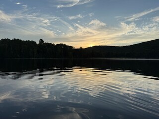 Summer morning in Mastigouche Wildlife Reserve, Quebec, Canada