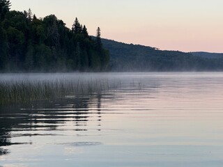Summer morning in Mastigouche Wildlife Reserve, Quebec, Canada