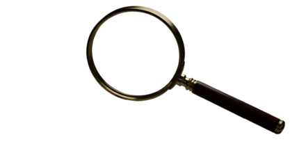 Finding answers A magnifying glass against the abyss a symbol of endless curiosity in the dark of