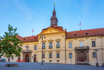 Fototapeta premium Sunset view of New town hall in Brno, Czech republic