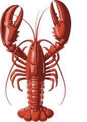 lobster isolated on white background