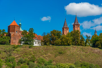 Obraz premium View of the cathedral in Plock, Poland