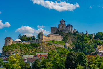 Obraz premium View of Trencin castle in Slovakia