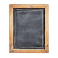 Fototapeta premium Old wooden frame blank chalkboard rustic empty isolated education vintage textured