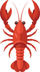 vector illustration of a crab