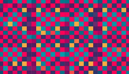 A vibrant grid pattern of squares in a variety of colors