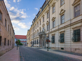 Obraz premium Historical houses in the old town of Trnava, Slovakia