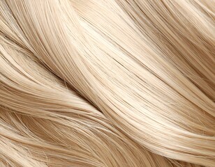 Close-up of blonde hair strands