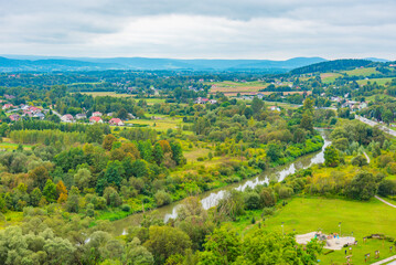 Panorama view of Silesian region in Poland