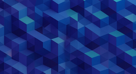 Fototapeta premium Geometric cube pattern background with abstract 3d design, ideal for modern wallpaper or creative presentation with futuristic and digital style