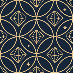 Luxury golden flower artwork with seamless circles, vintage tile ornament, botanical symmetry, abstract mandala inspiration, ideal for home décor, fabric printing, wallpapers, and high-end fashion pat
