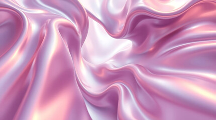 Fototapeta premium Abstract pink and purple silk fabric background with soft waves and smooth texture, creating a luxurious and elegant feel with a modern and vibrant design