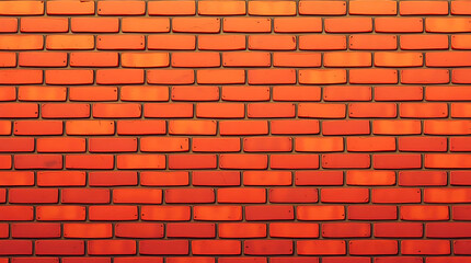 Naklejka premium Red brick wall background with a rough and rustic texture, creating an antique and vintage feel with a warm color and a detailed brickwork pattern