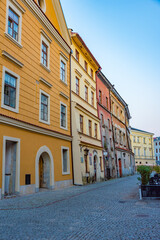 Obraz premium Colourful houses in the old town of Lublin, Poland