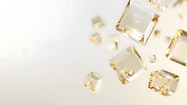 Floating Crystal Cubes