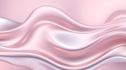 Elegant abstract background with flowing waves of soft pink hues, creating a luxurious and modern texture for beautiful design and decoration