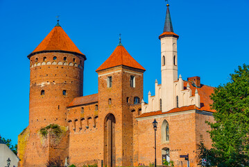 Fototapeta premium Summer day at Reszel castle in Poland