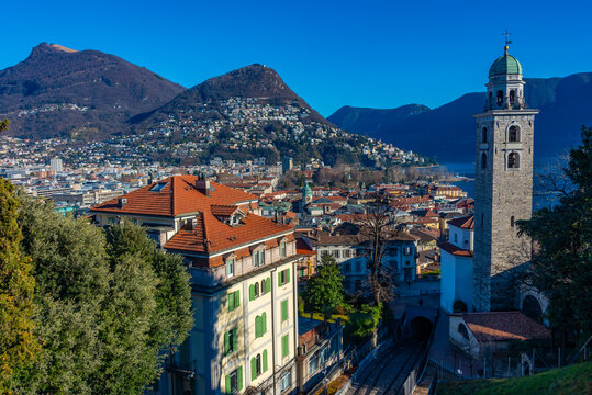 Cathedral of Saint Lawrence in Lugano, Switzerland