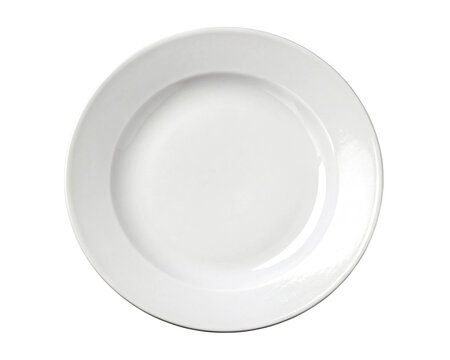 white plate isolated, Cutout