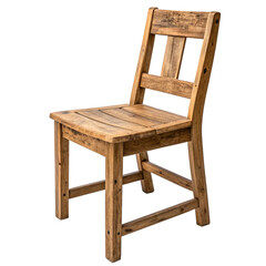 old wooden chair isolated, Cutout
